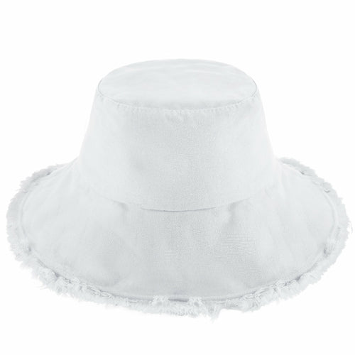 Wide Brim Frayed Bucket Hat - JSL FashionHatsJSL FashionCrimson Hector1 Pack - BH201MT