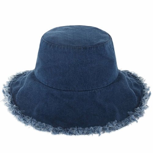 Wide Brim Frayed Bucket Hat - JSL FashionHatsJSL FashionCrimson Hector1 Pack - BH201DD