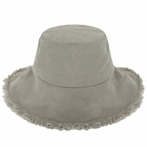 Wide Brim Frayed Bucket Hat - JSL FashionHatsJSL FashionCrimson Hector1 Pack - BH201LG