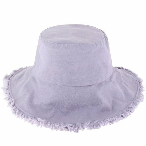 Wide Brim Frayed Bucket Hat - JSL FashionHatsJSL FashionCrimson Hector1 Pack - BH201LV