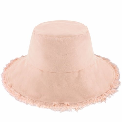 Wide Brim Frayed Bucket Hat - JSL FashionHatsJSL FashionCrimson Hector1 Pack - BH201PS