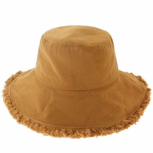 Wide Brim Frayed Bucket Hat - JSL FashionHatsJSL FashionCrimson Hector1 Pack - BH201TN